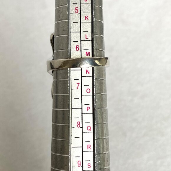 VTG Judith Jack Sterling Silver 925 Art Deco Style Oval Garnet Marcasite Ring - Picture 8 of 16